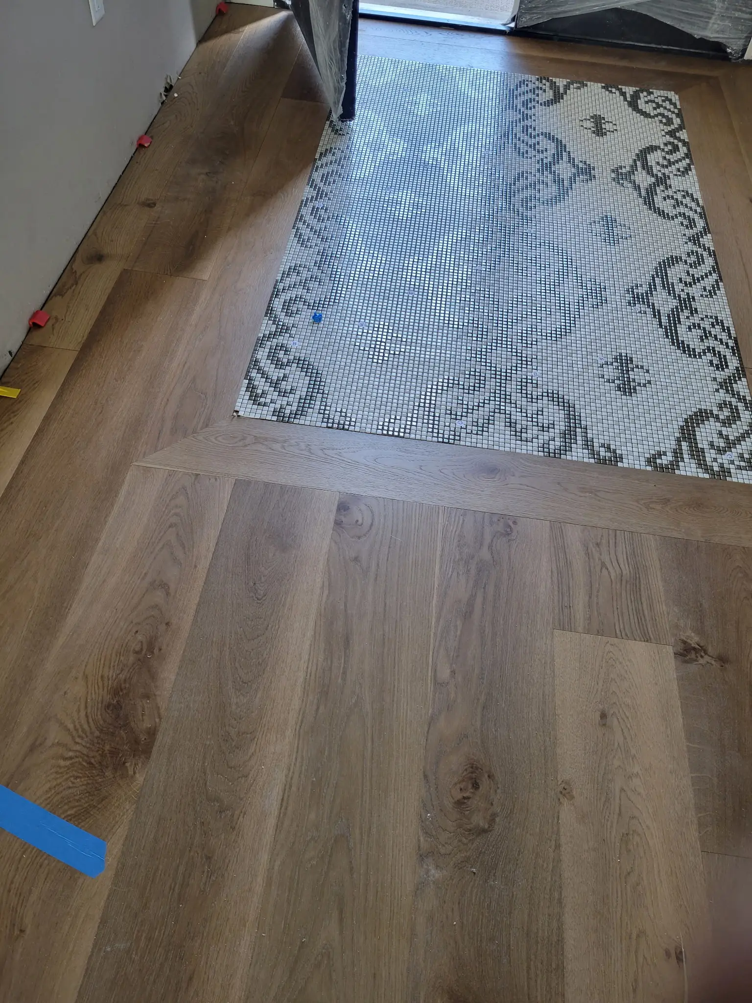 Framing the tile inset